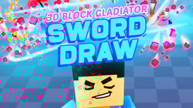 3D Block Gladiator: Sword Draw